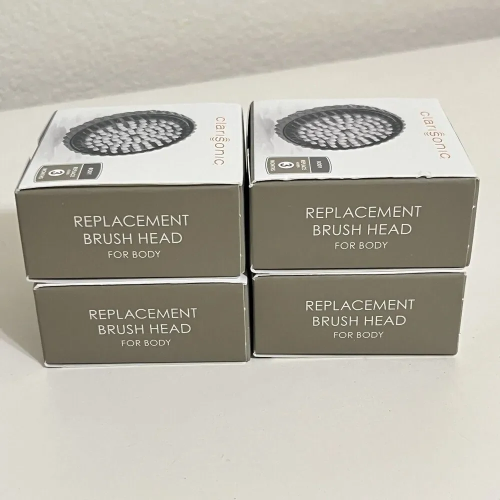 Clarisonic Skin Cleaning Replacement Brush Head for Body Lot of 4 NEW